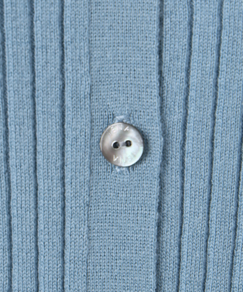 IENA（イエナ）の「《追加》イタリア ヤーン RIB Vネックカーディガン（カーディガン/ボレロ・レディース・ブルー系その他/ブラック/アイボリー/グレー・FREE）」の18枚目の写真