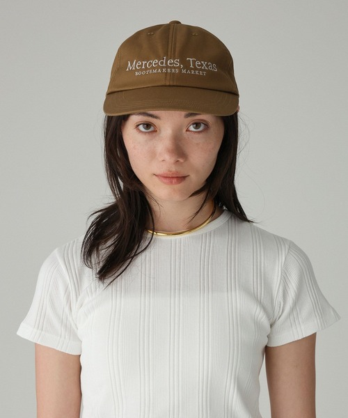 YOUNG&OLSEN The DRYGOODS STORE（ヤングアンドオルセン）の「【YOUNG＆OLSEN】CITY TWILLCAP（キャップ・レディース・ボルドー/キャメル・フリー）」の3枚目の写真