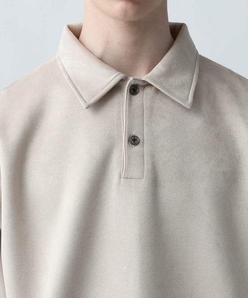 HARE（ハレ）の「MILKYスウェードポロ(HARE)（スウェット・メンズ・ブラック/グリーン/グレー/ブラウン/ブルー系その他・MEDIUM/SMALL/FREE）」の17枚目の写真