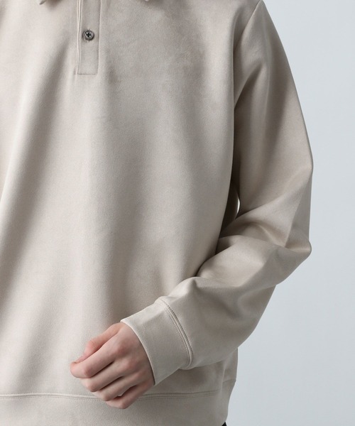 HARE（ハレ）の「MILKYスウェードポロ(HARE)（スウェット・メンズ・ブラック/グリーン/グレー/ブラウン/ブルー系その他・MEDIUM/SMALL/FREE）」の18枚目の写真