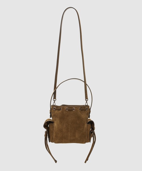 Acne Studios(アクネストゥディオズ)の「Multipocket Mini Bucket Suede(ハンドバッグ・レディース・ブラウン・ONE SIZE)」の2枚目の写真