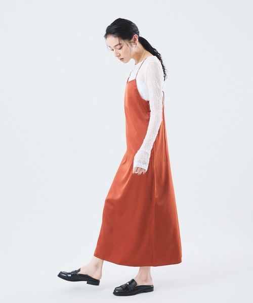 Muscat(マスカット)の「ストレッチレースプルオーバー(Tシャツ/カットソー・レディース・クリーム/ブラック/レンガ・F)」の15枚目の写真