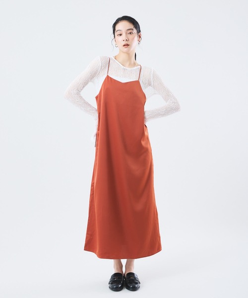 Muscat(マスカット)の「ストレッチレースプルオーバー(Tシャツ/カットソー・レディース・クリーム/ブラック/レンガ・F)」の14枚目の写真