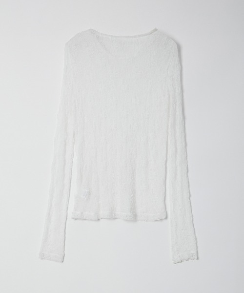 Muscat(マスカット)の「ストレッチレースプルオーバー(Tシャツ/カットソー・レディース・クリーム/ブラック/レンガ・F)」の21枚目の写真