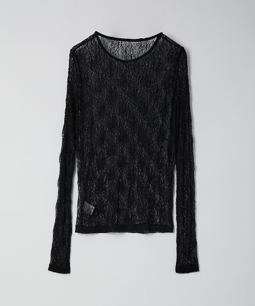 Muscat(マスカット)の「ストレッチレースプルオーバー(Tシャツ/カットソー・レディース・クリーム/ブラック/レンガ・F)」の18枚目の写真