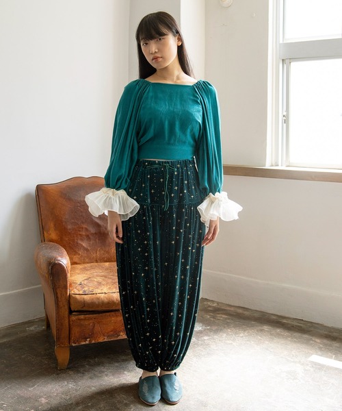 チャイハネ（チャイハネ）の「【チャイハネ】アシュビナリボントップス（その他トップス・レディース・パープル/オレンジ/グリーン・FREE）」の20枚目の写真