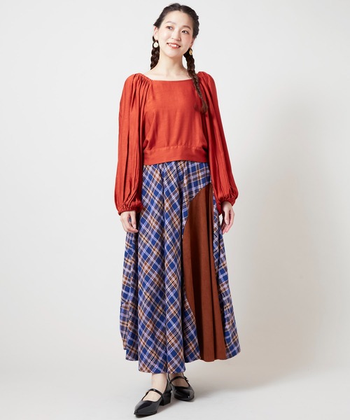 チャイハネ（チャイハネ）の「【チャイハネ】アシュビナリボントップス（その他トップス・レディース・パープル/オレンジ/グリーン・FREE）」の11枚目の写真