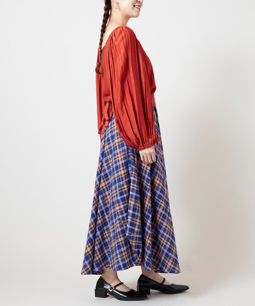 チャイハネ（チャイハネ）の「【チャイハネ】アシュビナリボントップス（その他トップス・レディース・パープル/オレンジ/グリーン・FREE）」の13枚目の写真