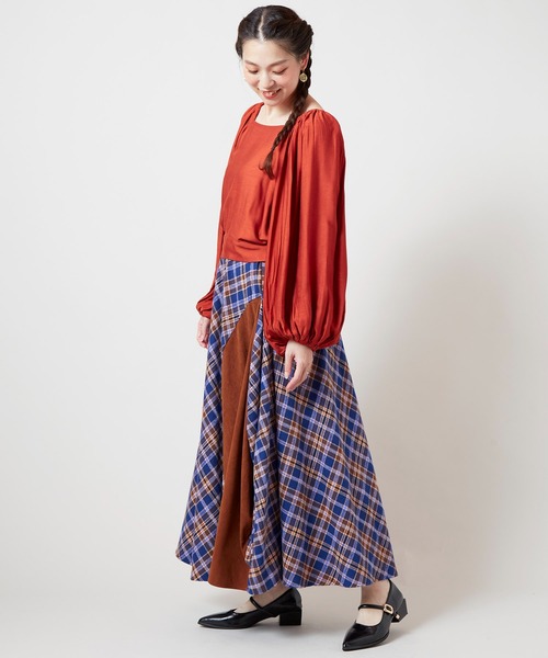 チャイハネ（チャイハネ）の「【チャイハネ】アシュビナリボントップス（その他トップス・レディース・パープル/オレンジ/グリーン・FREE）」の12枚目の写真