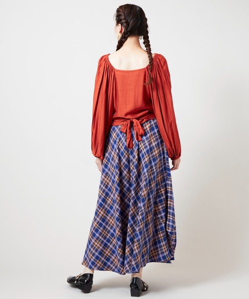 チャイハネ（チャイハネ）の「【チャイハネ】アシュビナリボントップス（その他トップス・レディース・パープル/オレンジ/グリーン・FREE）」の14枚目の写真