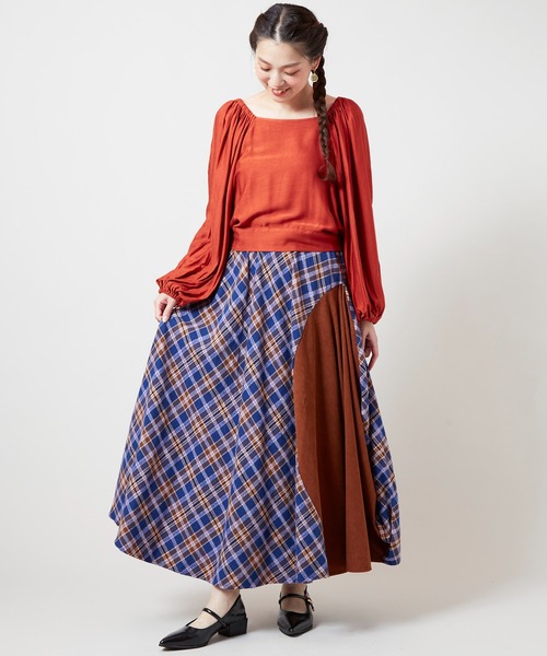 チャイハネ（チャイハネ）の「【チャイハネ】アシュビナリボントップス（その他トップス・レディース・パープル/オレンジ/グリーン・FREE）」の10枚目の写真