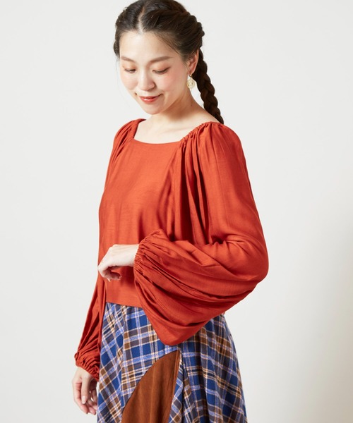 チャイハネ（チャイハネ）の「【チャイハネ】アシュビナリボントップス（その他トップス・レディース・パープル/オレンジ/グリーン・FREE）」の16枚目の写真