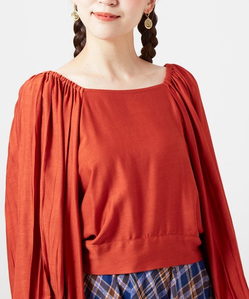 チャイハネ（チャイハネ）の「【チャイハネ】アシュビナリボントップス（その他トップス・レディース・パープル/オレンジ/グリーン・FREE）」の17枚目の写真