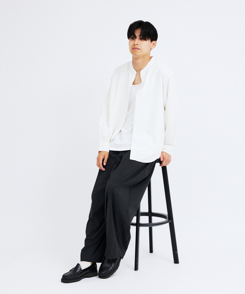JOURNAL STANDARD(ジャーナルスタンダード)の「パターン バンド フランネル シャツ(シャツ/ブラウス・メンズ・ホワイト/ベージュ/ブラウン/グレー/グリーン・SMALL/MEDIUM/LARGE)」の7枚目の写真
