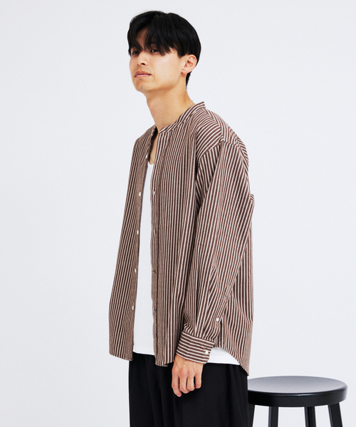 JOURNAL STANDARD(ジャーナルスタンダード)の「パターン バンド フランネル シャツ(シャツ/ブラウス・メンズ・ホワイト/ベージュ/ブラウン/グレー/グリーン・SMALL/MEDIUM/LARGE)」の9枚目の写真