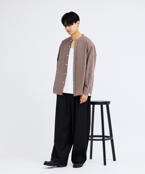 JOURNAL STANDARD(ジャーナルスタンダード)の「パターン バンド フランネル シャツ(シャツ/ブラウス・メンズ・ホワイト/ベージュ/ブラウン/グレー/グリーン・SMALL/MEDIUM/LARGE)」の12枚目の写真