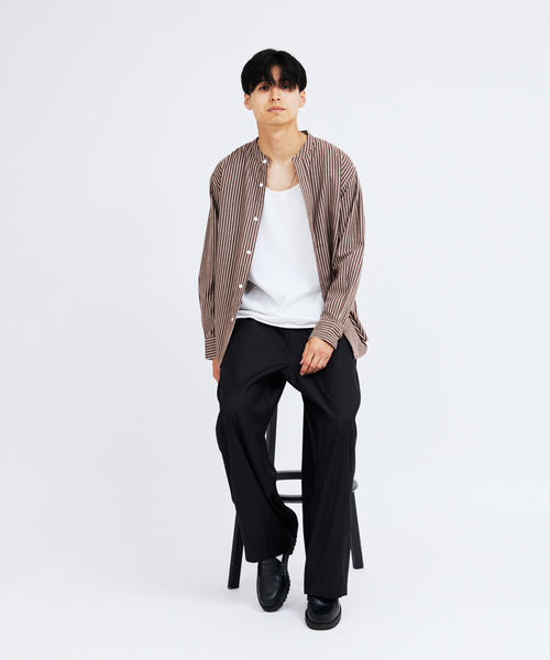 JOURNAL STANDARD(ジャーナルスタンダード)の「パターン バンド フランネル シャツ(シャツ/ブラウス・メンズ・ホワイト/ベージュ/ブラウン/グレー/グリーン・SMALL/MEDIUM/LARGE)」の14枚目の写真