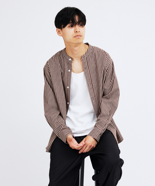 JOURNAL STANDARD(ジャーナルスタンダード)の「パターン バンド フランネル シャツ(シャツ/ブラウス・メンズ・ホワイト/ベージュ/ブラウン/グレー/グリーン・SMALL/MEDIUM/LARGE)」の15枚目の写真
