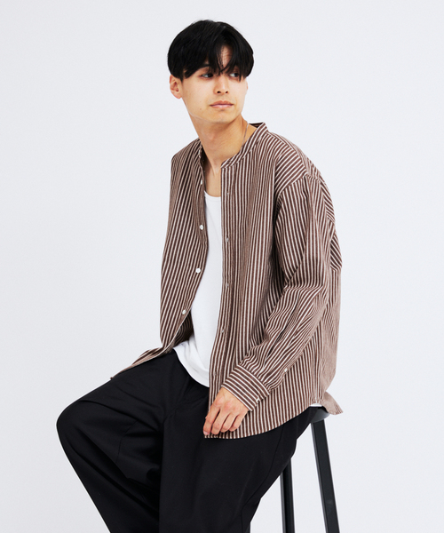 JOURNAL STANDARD(ジャーナルスタンダード)の「パターン バンド フランネル シャツ(シャツ/ブラウス・メンズ・ホワイト/ベージュ/ブラウン/グレー/グリーン・SMALL/MEDIUM/LARGE)」の16枚目の写真