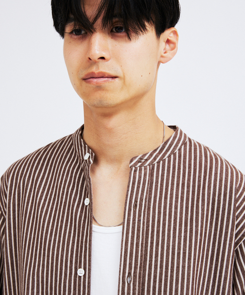 JOURNAL STANDARD(ジャーナルスタンダード)の「パターン バンド フランネル シャツ(シャツ/ブラウス・メンズ・ホワイト/ベージュ/ブラウン/グレー/グリーン・SMALL/MEDIUM/LARGE)」の17枚目の写真