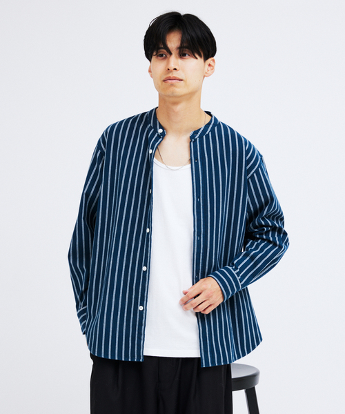 JOURNAL STANDARD(ジャーナルスタンダード)の「パターン バンド フランネル シャツ(シャツ/ブラウス・メンズ・ホワイト/ベージュ/ブラウン/グレー/グリーン・SMALL/MEDIUM/LARGE)」の18枚目の写真