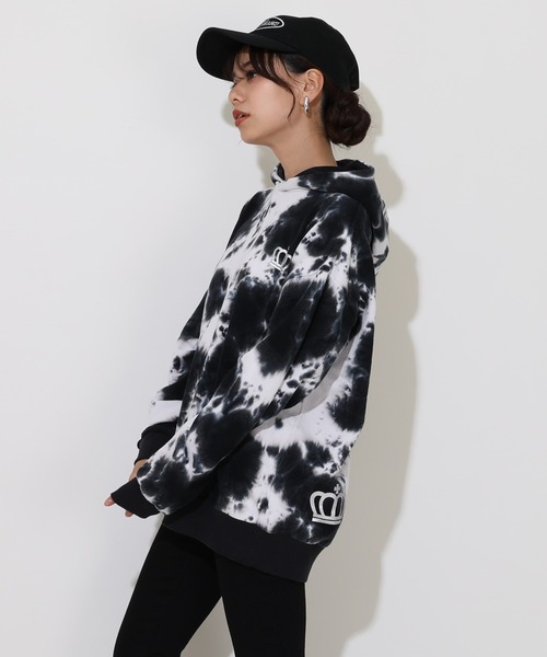 BABYDOLL(ベビードール)の「親子お揃い タイダイパーカー 0840A(パーカー・レディース・ブラック・S/L/XL/M)」の8枚目の写真
