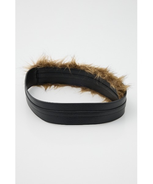 LAGUA GEM（ラグアジェム）の「FAUX FUR DOCKING ベルト（ベルト・レディース・ブラック・FREE）」の5枚目の写真