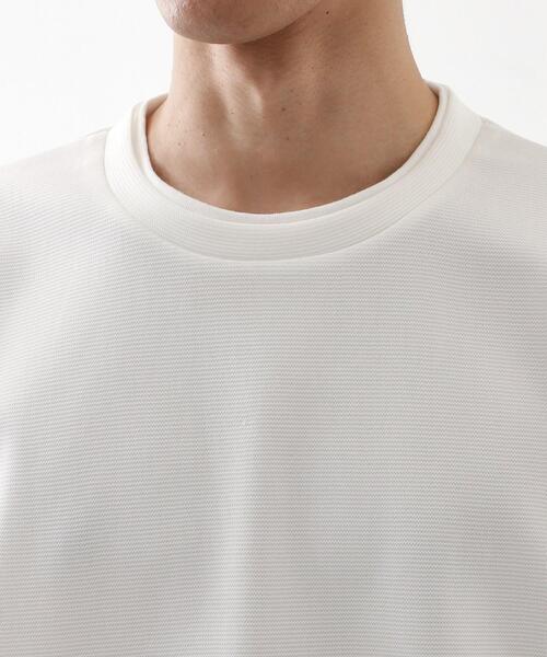 THE SHOP TK （ザ ショップ ティーケー ）の「【ラクして決まる！】レイヤード風長袖Tシャツ 洗濯機OK（Tシャツ/カットソー・メンズ・ダークブラウン/ブルー/オフホワイト/ネイビー・04/03/02）」の8枚目の写真