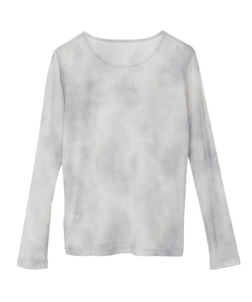 AMERICAN HOLIC（アメリカンホリック）の「ニュアンス柄プリントシアープルオーバー（Tシャツ/カットソー・レディース・グレー/パープル・L/M）」の17枚目の写真