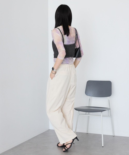 AMERICAN HOLIC（アメリカンホリック）の「ニュアンス柄プリントシアープルオーバー（Tシャツ/カットソー・レディース・グレー/パープル・L/M）」の9枚目の写真