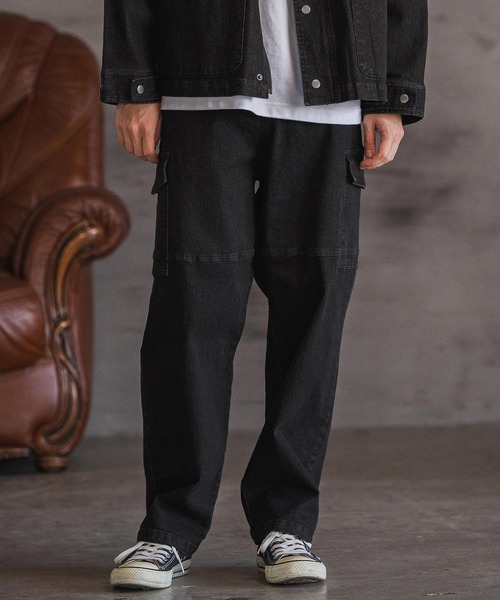 CAMBIO（カンビオ）の「mp14159- デニムカーゴパンツ(BP-BEA0064)（デニムパンツ・メンズ・ブルー/ブラック/ネイビー・S/M/L）」の5枚目の写真