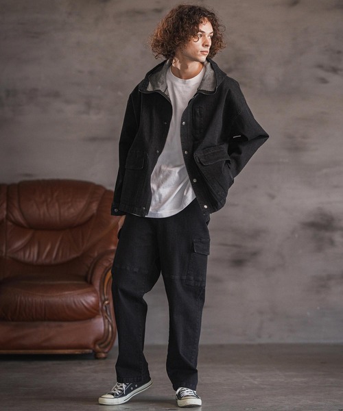 CAMBIO（カンビオ）の「mp14159- デニムカーゴパンツ(BP-BEA0064)（デニムパンツ・メンズ・ブルー/ブラック/ネイビー・S/M/L）」の8枚目の写真