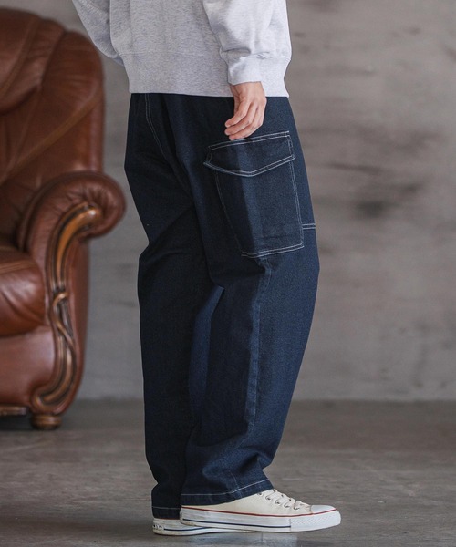 CAMBIO（カンビオ）の「mp14159- デニムカーゴパンツ(BP-BEA0064)（デニムパンツ・メンズ・ブルー/ブラック/ネイビー・S/M/L）」の11枚目の写真