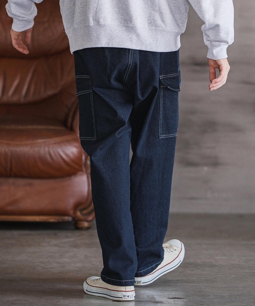 CAMBIO（カンビオ）の「mp14159- デニムカーゴパンツ(BP-BEA0064)（デニムパンツ・メンズ・ブルー/ブラック/ネイビー・S/M/L）」の12枚目の写真