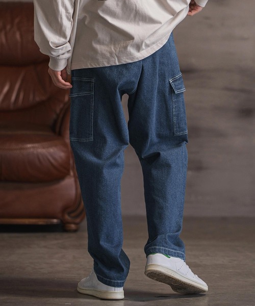 CAMBIO（カンビオ）の「mp14159- デニムカーゴパンツ(BP-BEA0064)（デニムパンツ・メンズ・ブルー/ブラック/ネイビー・S/M/L）」の18枚目の写真