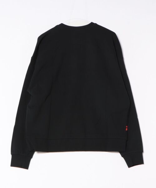 セール】ミッキーマウス刺繍 ラウンドネック長袖スウェットシャツ