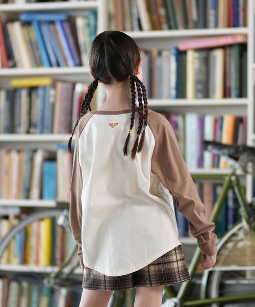 セール】ROXY/ロキシー 長袖 Tシャツ ロンT キッズ ラグラン ラウンド