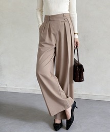 ONEP STAR（ワンピスター）の「アシメトリーボタンワイドパンツ（スラックス）」