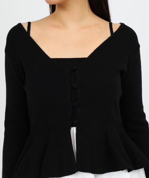 ドッキングペプラムニットアンサンブル（アンサンブル）｜ROYAL PARTY