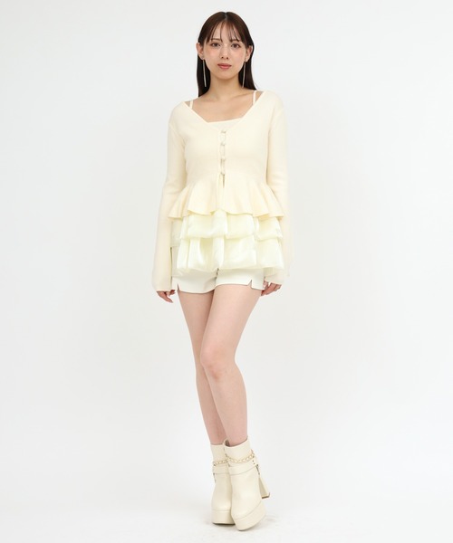 ドッキングペプラムニットアンサンブル（アンサンブル）｜ROYAL PARTY