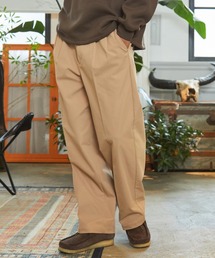 THE CRAFT CREW PRODUCTS | 【セットアップ対応】マルチファンクショナル ツータック ワイドストレートチノパンツ / UVカット・イージーケア【THE CRAFT CREW PRODUCTS】(チノパンツ)