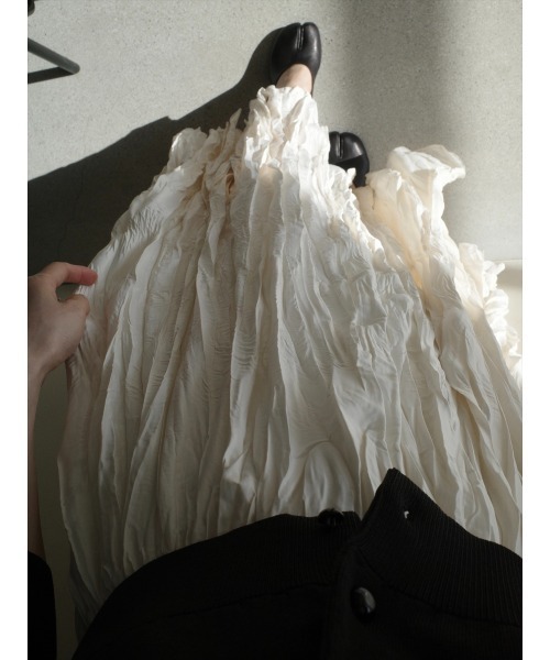 amel（エイメル）の「【RE ARRIVAL】ワッシャーボリュームロングスカート/アイボリー（スカート・レディース・アイボリー・FREE）」の16枚目の写真