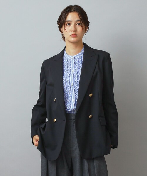 DRESSTERIOR（ドレステリア）の「ストレッチサスティナブルブレザー（テーラードジャケット・レディース・ネイビー・34/36/38）」の14枚目の写真