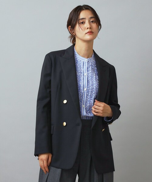 DRESSTERIOR（ドレステリア）の「ストレッチサスティナブルブレザー（テーラードジャケット・レディース・ネイビー・34/36/38）」の12枚目の写真