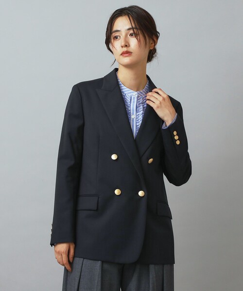 DRESSTERIOR（ドレステリア）の「ストレッチサスティナブルブレザー（テーラードジャケット・レディース・ネイビー・34/36/38）」の10枚目の写真