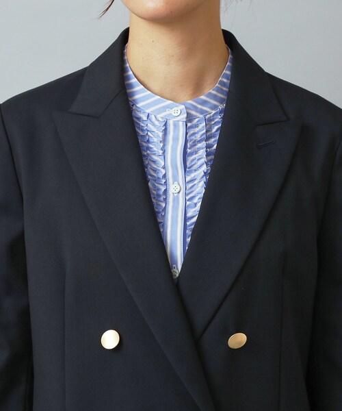 DRESSTERIOR（ドレステリア）の「ストレッチサスティナブルブレザー（テーラードジャケット・レディース・ネイビー・34/36/38）」の7枚目の写真