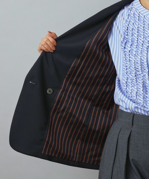 DRESSTERIOR（ドレステリア）の「ストレッチサスティナブルブレザー（テーラードジャケット・レディース・ネイビー・34/36/38）」の5枚目の写真