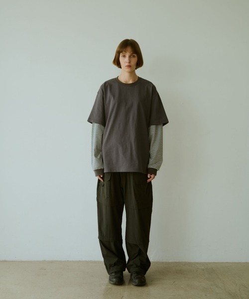BROKEN BASE(ブロークンベース)の「Utility Nylon Pants(その他パンツ・メンズ・ライトグレー/ブラック・MEDIUM/LARGE)」の3枚目の写真