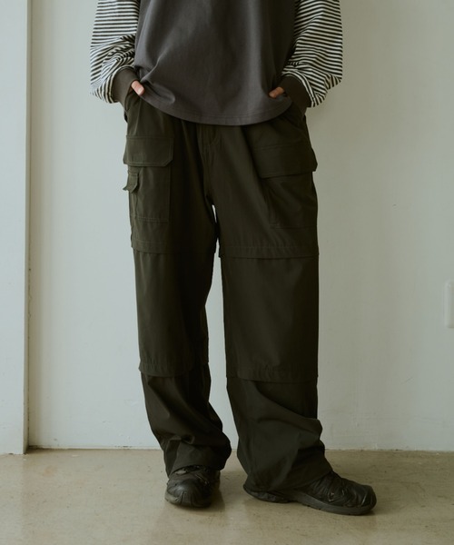 BROKEN BASE(ブロークンベース)の「Utility Nylon Pants(その他パンツ・メンズ・ライトグレー/ブラック・MEDIUM/LARGE)」の6枚目の写真