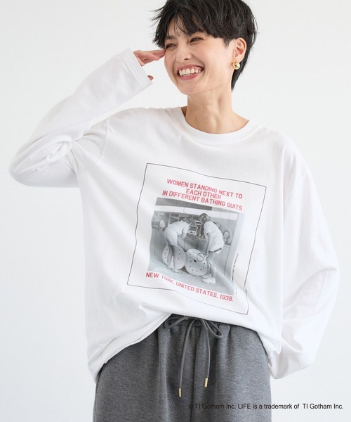 GOOD ROCK SPEED(グッドロックスピード)の「BARNYARDSTORM / 別注 【LIFE PICTURE COLLECTION 】フォトロンT(Tシャツ/カットソー・レディース・ホワイト/グレー・FREE)」の4枚目の写真